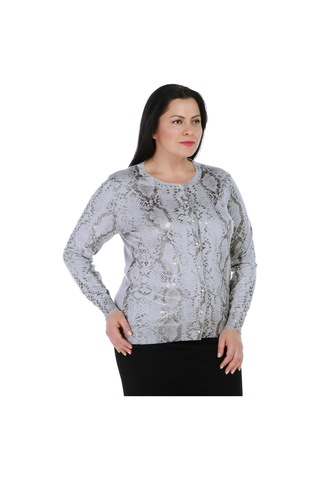 Solo Kaşmir Varak Baskı Triko Hırka 001