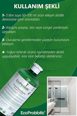 Organik Genel Amaçlı Yüzey Temizleyici 1 Lt. Doğal Ve Etkili Temizlik Tekli
