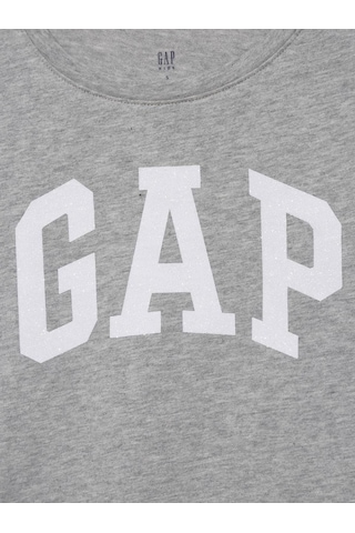 Gap 460525008 V-hs Ss Value Logo Tee Kız Çocuk Tişört Gri