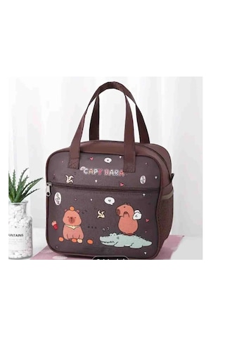 Sanrio Capybara Desenli Isı Yalıtımlı Beslenme Çantası