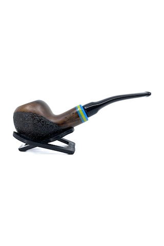 Dapper Bent Apple Briar Gül Kökü 9 Mm Filtreli El Yapımı Pipo - 3569