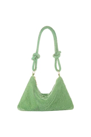 Suofeng Yeşil El Yastığı Balo, El Yapımı Taşlı Tabanlı, Akşam Yemeği Ve Davetler İçin Parlak Tasarım