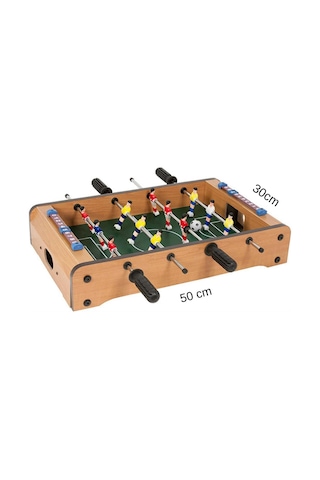 Ahşap Masa Üstü Futbol Langırt Oyunu 50cm