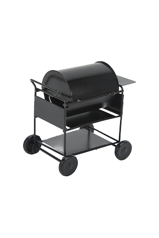 Geekyou Küçük Boyutlu Demir Mini Barbekü Arabası, 1/10 Rc Kralıcılar İçin Gerçekçi Dekorasyon Aksesuarı, Dayanıklı Ve Canlı Görünüm