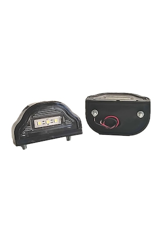 2 Adet Tır Kamyon Dorse Plaka Lambası Kobra Black 12-24 Volt