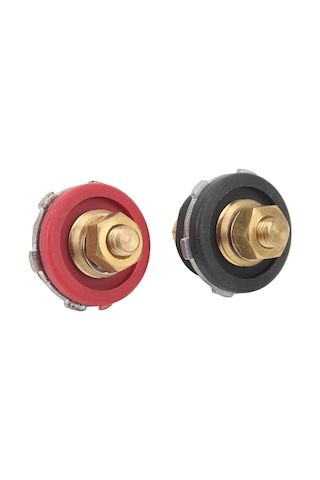 Youtek Araçlar İçin 250a Panelden Geçirilen Akü Terminali Bağlayıcı, Kırmızı-siyah 3/8" Pimli, Pratik Erişimli Şarj Kutusu Yc102075