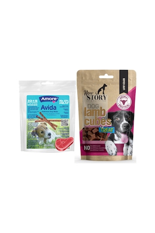 Avida Tahılsız 12li Kuzu Etli Sticks, Lamb-cubes Köpek Ödülü