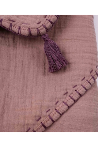 Cigit Çift Kat El İşi Müslin Üçgen Havlu Yıkanmıştır 75x75 Cm Bakır 75 x 75