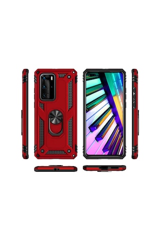 Huawei P40 Pro Kılıf Zore Vega Kapak Mavi