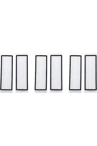 Geeroyoo Xiaomi Mijia Roborock Süpürge İçin 6 Adet Hepa Filtre Takımı - Toz Ve Piyano Tutucu Yüksek Kaliteli Plasik Filtre