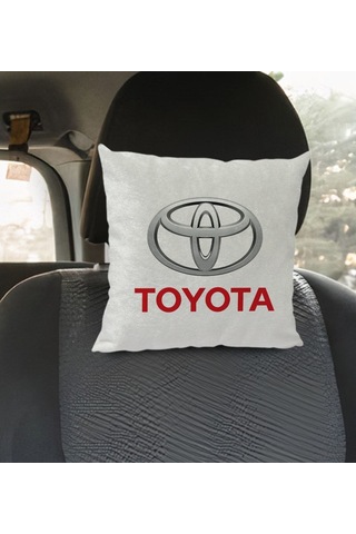 Bk Gift Toyota Tasarımlı Kare Araç Koltuk Yastığı-1