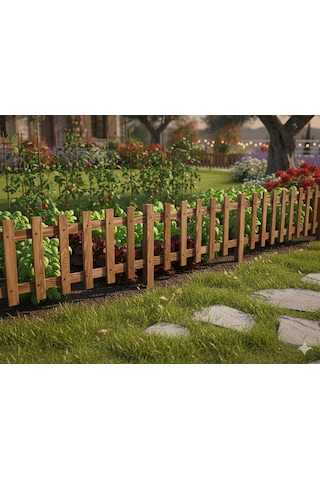 Ahşap Bahçe Çiti- 4 Adet