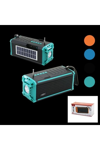 Jenerik Güneş Enerjili Bluetooth Fm Radyo Usb/tf Mp3 Çalar Fenerli