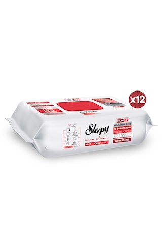 Sleepy Easy Clean Kiraz Çiçeği Yüzey Temizlik Havlusu Mendili 12x100 (1200 Yaprak)