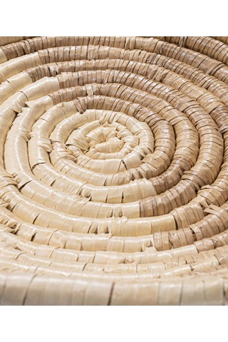 Koza Home Meander Natural Bambu Afrikan El Yapımı Duvar Tabağı Dekoru 45cmx