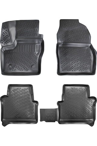 Ford Connect 2013-2022 Rizline Araca Özel Siyah 3d Havuzlu Paspas