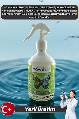 Novabor Özel Doğal Leke Çıkarıcı Sprey 500 ML