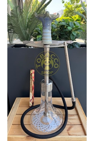 Mr Eds E24 Big Boss Pro Eco - Çelik Silver & Mr Eds L27 Taycan Nargile Lülesi