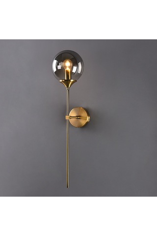 Symbee Amber A Tipi Cam Duvar Lambası - Modern Minimalist Ev Dekorasyonu, Oturma Odası, Yatak Odası, Koridor Için Fonksiyonel Aydınlatma Işık Kaynağı Hariç Kehribar