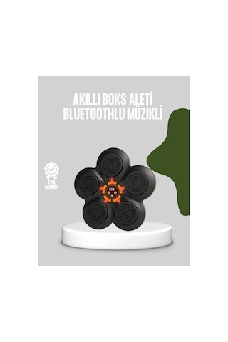 Buğz Akıllı Müzikli Boks Makinesi Bluetooth Bağlantılı Işıklı Hedefli Fitness Aleti Açık Haki