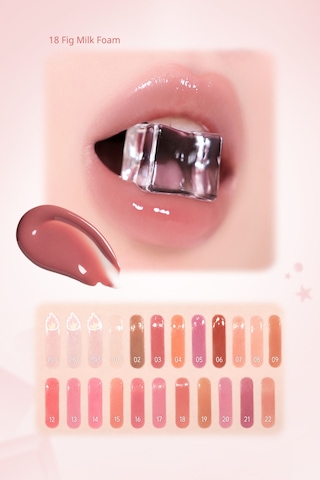 Dudaklara Dolgun Ve Işıltılı Görünüm Sunan Gloss Perıpera Ink Glasting Lip Gloss 18 Fig Milk Foam