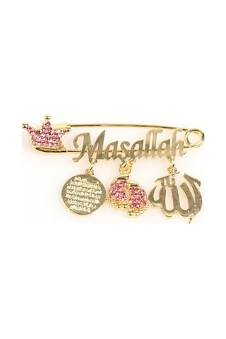 Maşallah Yazılı Bebek Yaka İğnesi 31