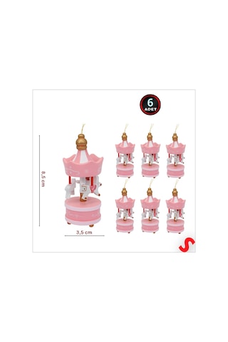 Mini Pembe Atlı Karınca, 8,5cm X 3,5cm - 6 Adet