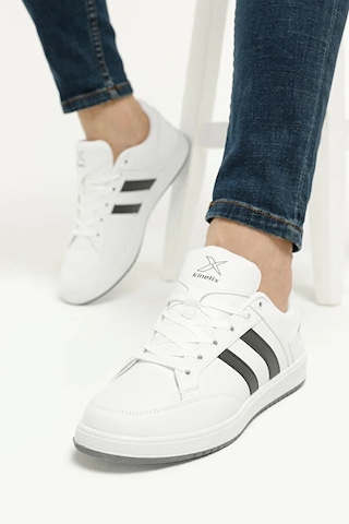 Kinetix KORT PU 3PR Termo Kaymaz Taban Beyaz Erkek Sneaker BEYAZ Beyaz