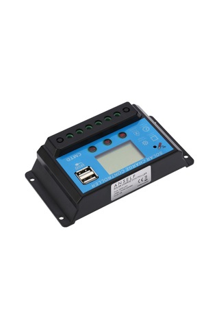 Mufunye 10a 12.6v Lcd Güneş Şarj Kontrol Cihazı Pwm Şarj Regülatörü Güneş Paneli Lityum Pil Lambası Aşırı Yük Koruması