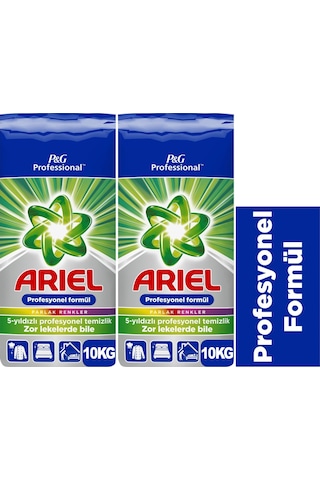 Ariel Matik Toz Çamaşır Deterjanı 20KG Parlak Renkler (2PK*10KG)