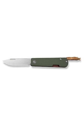 Civivi Slippy Sendy Milled Green & Red G10 Handle Satin Finished Nitro-v Blade Kamp Çakı Yeşil