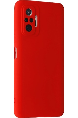 Newface Xiaomi Redmi Note 10 Pro Kılıf Nano İçi Kadife Silikon Glblseme - 47 - Kırmızı