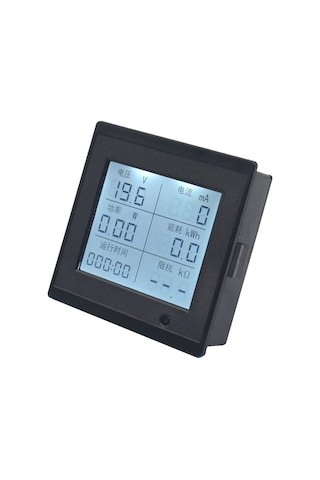 Alkatronik-Dc 6-200V 20A Dijital Voltmetre Ampermetre Wattmetre Voltaj Akım
