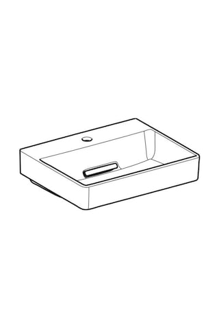 Geberit One Çanak Lavabo Yatay Çıkış 50 x 40 Batarya Delikli
