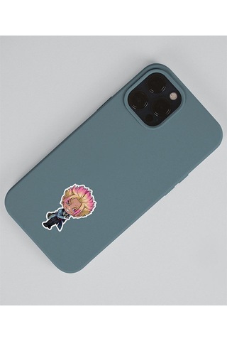 Bluelock-ryusei Shidou - Futbol Anime Telefon Sticker Seti Parlak Kağıt 2 Li Sarı