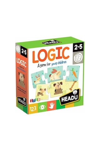 Headu Logic 3 Parçalı Hayvanlar Eşleştirme Puzzle