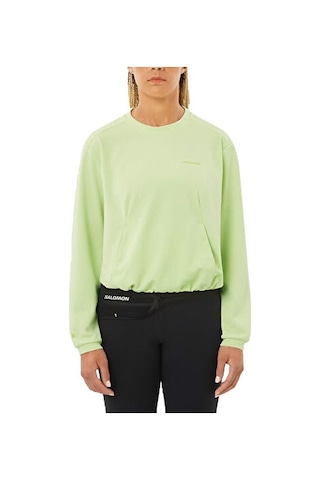 Salomon Motomesh Crewneck W Kadın Günlük Sweatshirt Lc2846700 Yeşil