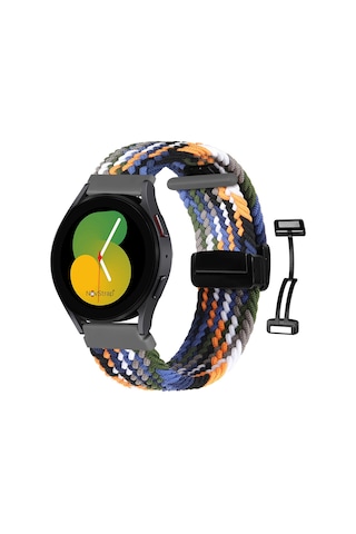 Novstrap Samsung Galaxy Watch 3 45mm Uyumlu Kordon Kayış 22mm Flexible Örgü Magnet Tokalı Kordon