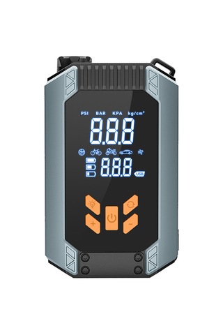 Reedark 12v Araç Acil Başlatma Ve Hava Pompa 2'li Cihazı - Kablosuz Sayısal Göstergeli, Led Işık, Usb Şarj Portlu, 150psı Maksimum Basınç