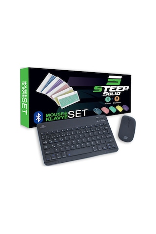 Steep Solid Magic Şarjlı Bluetooth Klavye - Mouse Set
