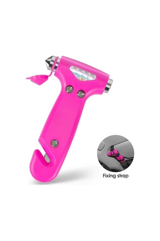 Elmpaly Yeşil Araç Emniyet Çekici Cam Kırıcı Emniyet Kemeri Kesici Acil Kaçış Çekiç