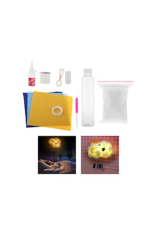 Suntek Led Gece Lambası Pamuk Bulut Şekli Işık Asılı Lamba Sıcak Sarı Işık Sarı