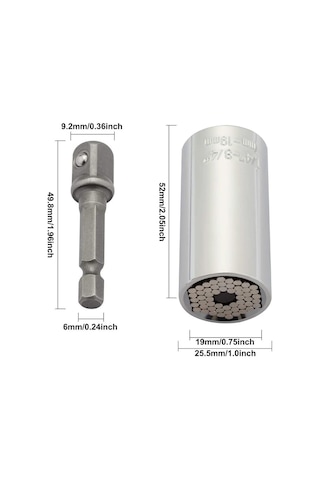 6384 Çok Amaçlı Akıllı Lokma Anahtar Seti 7-19 Mm - 2 Parça