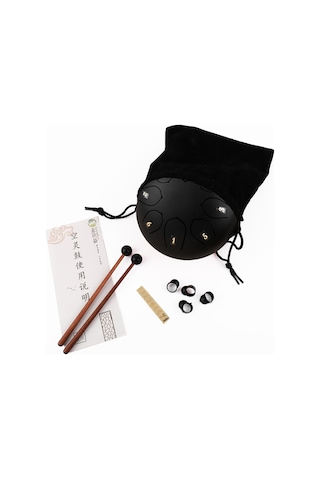 Adora Hp-10 6 İnç 8 Ton Hand Pan Siyah