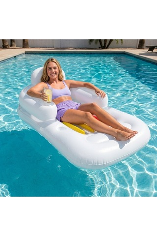 Bestway Şişme Sırt Dayanıklı Deniz Yatağı 150 X 77 X 50 Cm Beyaz 43028b