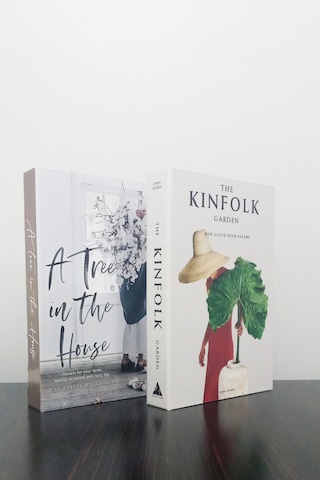 2'li Dekoratif Kitap Kutu Görünümlü A Three İn The House & Kinfolk Garden Temalı