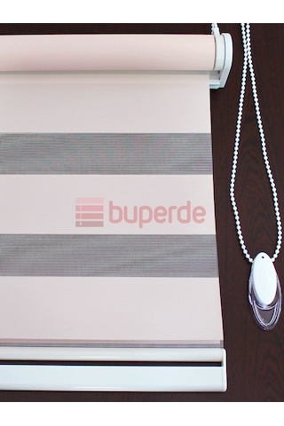 Buperde Pudra Pembe Eko Zebra Stor Perde