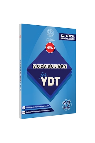 2027 YDT MEBİ İngilizce 12.Sınıf Vocabulary Kelime Bilgisi Soru Bankası Kitabı Çözümlü BASKI ÜCRETİ