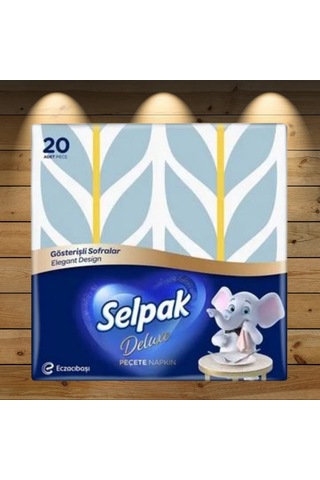 Selpak Desenli Peçete 20 Yaprak Peçete 4'lü Set