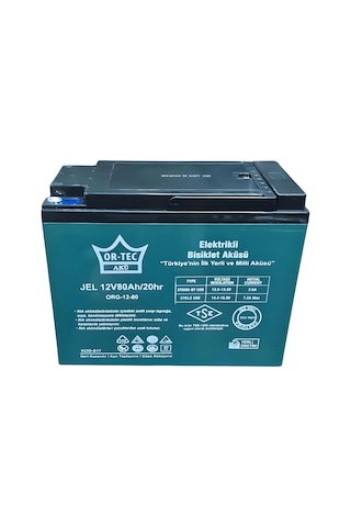 Ortec 12v 80ah Jel Motor Aküsü